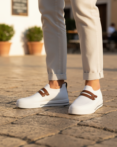 Sneakers Uomo in Rete Senza Lacci Traspiranti e Antiscivolo