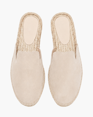 Sand Men's Portofino Suede Jute Mule Sand — Lino Conti