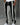 Black and Grey Men's Patchwork Knit Trousers — Lino Conti