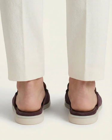Coffee Brown Men's Yacht Suede Mule Coffee — Lino Conti