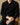 Black Striped Knit Polo - Lino Conti