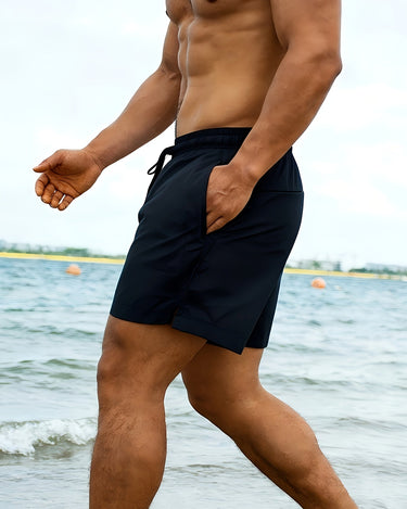 Black Men's Beach Shorts Comfortable Quick-Dry Summer — Lino Conti