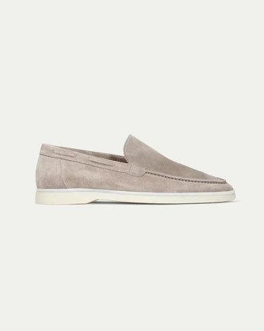 Light Grey Men's Classic Suede Loafer Light Grey — Lino Conti