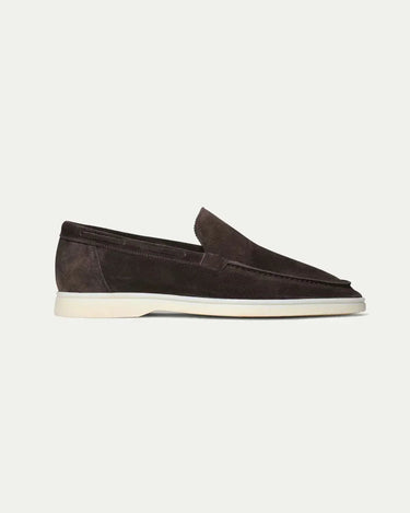 Brown Men's Classic Suede Loafer Brown — Lino Conti