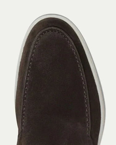 Brown Men's Classic Suede Loafer Brown — Lino Conti