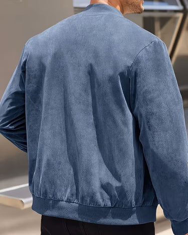 Giubbotto Uomo Collo Alto con Zip Leggero Sportivo