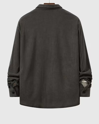 Camicia Uomo Casual Manica Lunga Tinta Unita