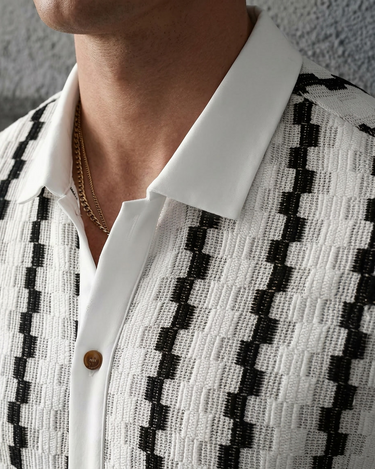 Camicia Uomo a Quadri Manica Lunga Versatile con Bottoni