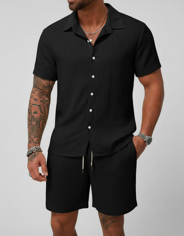 Completo Uomo Camicia e Pantaloncini Casual