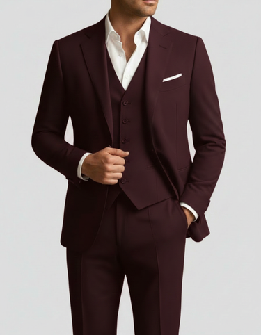 Abito Uomo Tre Pezzi Slim Fit Matrimonio Cerimonia