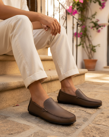 Mocassini Uomo Artigianali Leggeri Comodi Slip On