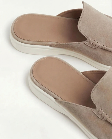 Mule Uomo Yacht in Camoscio Beige