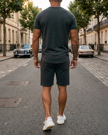 Completo Uomo Estivo Traspirante con Camicia e Pantaloncini