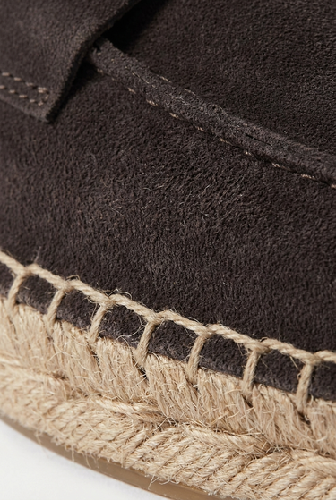 Espadrillas Uomo Riviera in Camoscio Marrone Caffè