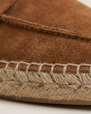 Espadrillas Uomo Riviera in Camoscio Marrone