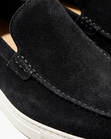 Mocassini Uomo Classici in Camoscio Nero
