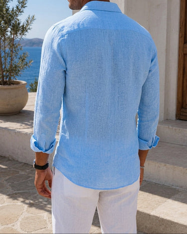 Camicia Uomo Leggera a Manica Lunga