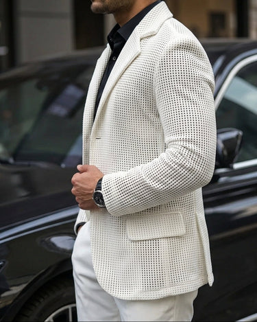Giacca Uomo Blazer Estiva Traforata Traspirante