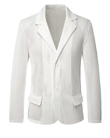 Giacca Uomo Blazer Estiva Traforata Traspirante