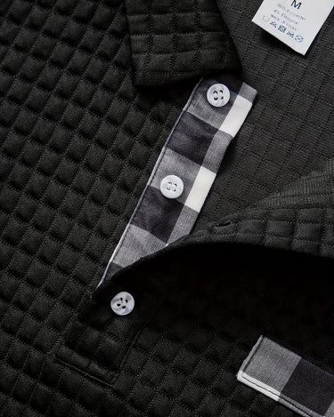 Camicia Uomo a Quadri Stampa Digitale Manica Lunga