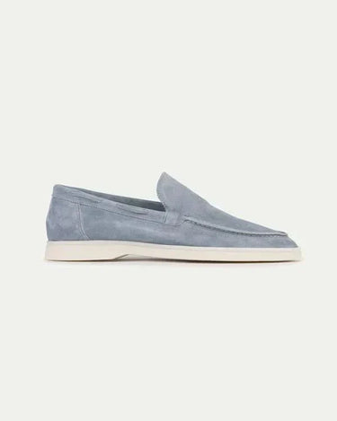 Baby Blue Men's Classic Suede Loafer Baby Blue — Lino Conti