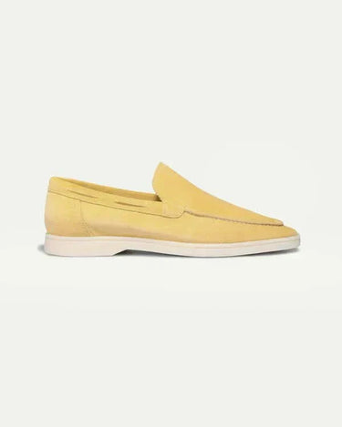 Citrus Yellow Men's Classic Suede Loafer Citrus Yellow — Lino Conti