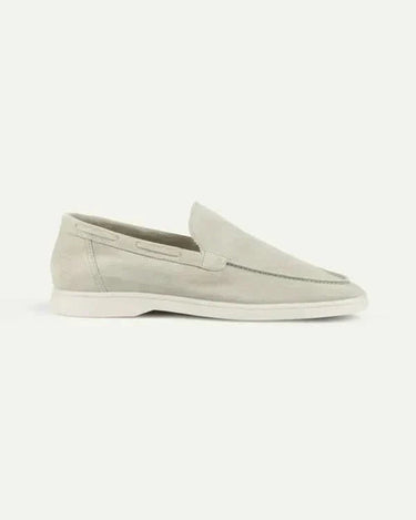 Cream Men's Classic Suede Loafer Cream — Lino Conti
