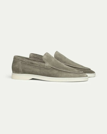 Olive Green Men's Classic Suede Loafer Olive Green — Lino Conti