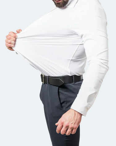 Camicia Uomo Elasticizzata Manica Lunga con Colletto Formale