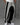Black and Grey Men's Patchwork Knit Trousers — Lino Conti