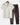 Beige Men's Terry Set Short Sleeve Shirt and Shorts — Lino Conti