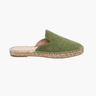 Green Men's Portofino Suede Jute Mule Green — Lino Conti