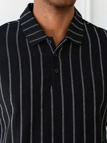 Men's Knit Polo Shirt Short Sleeve Breathable Summer Casual — Lino Conti