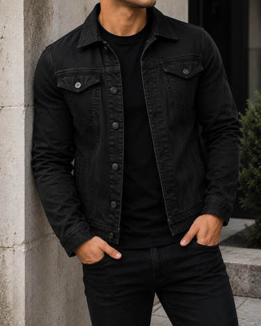 Giacca Uomo Denim Casual
