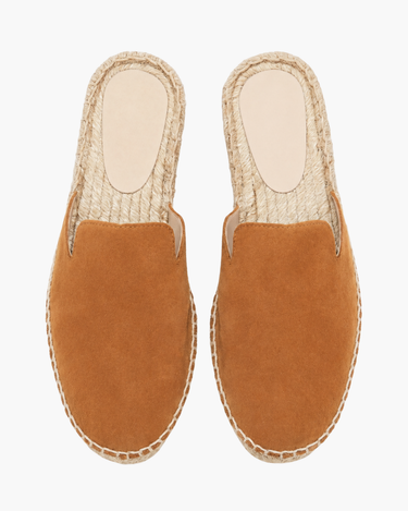 Camel Men's Portofino Suede Jute Mule Camel — Lino Conti