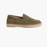 Olive Green Men's Riviera Suede Espadrille Olive — Lino Conti