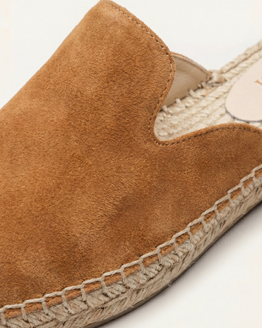Camel Men's Portofino Suede Jute Mule Camel — Lino Conti