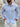 Sky Blue Men's Striped Collar Long Sleeve Shirt Spring Autumn Casual Office — Lino Conti