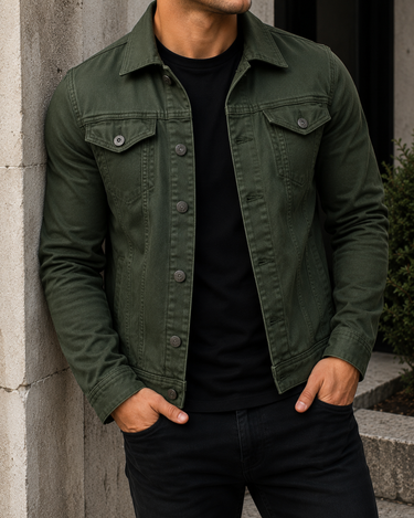 Giacca Uomo Denim Casual
