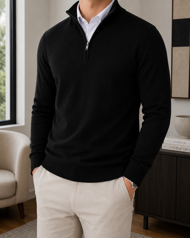 Maglione Uomo Mezza Zip Slim Fit