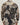 Coffee Brown Men's Color Block Print Long Sleeve Shirt Retro American — Lino Conti