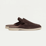 Brown Men's Yacht Suede Mule Brown — Lino Conti