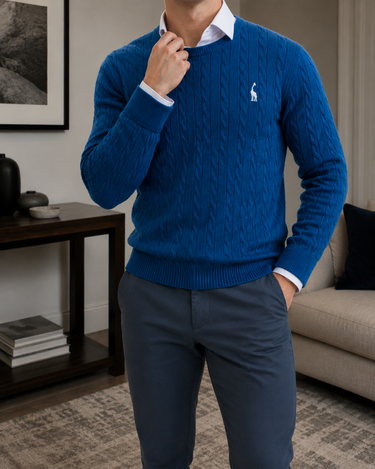 Maglione Uomo a Trecce