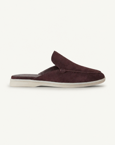 Coffee Brown Men's Yacht Suede Mule Coffee — Lino Conti