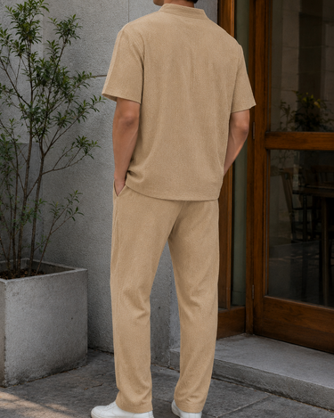 Completo Uomo Estivo Maglia Manica Corta e Pantaloni Lunghi