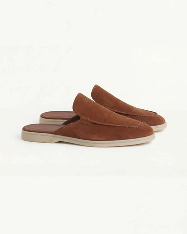 Maroon Men's Yacht Suede Mule Maroon — Lino Conti