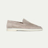 Light Grey Men's Classic Suede Loafer Light Grey — Lino Conti