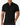 Black Men's Short Sleeve Shirt Slim Fit Solid Color — Lino Conti