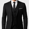 Black Men's Three-Piece Suit with Vest Formal Ceremony — Lino Conti