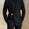 Black Men's Slim Fit Elegant Blazer Wedding Ceremony — Lino Conti